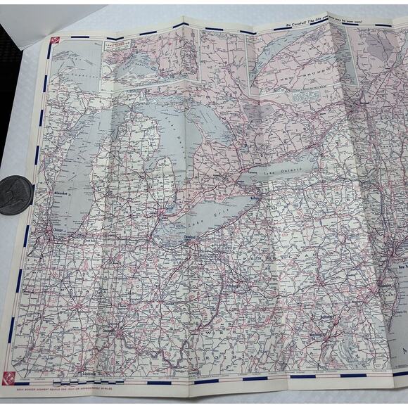 Vintage Standard Amoco Oil Company Central United States Map Advertising - Picture 7 of 13